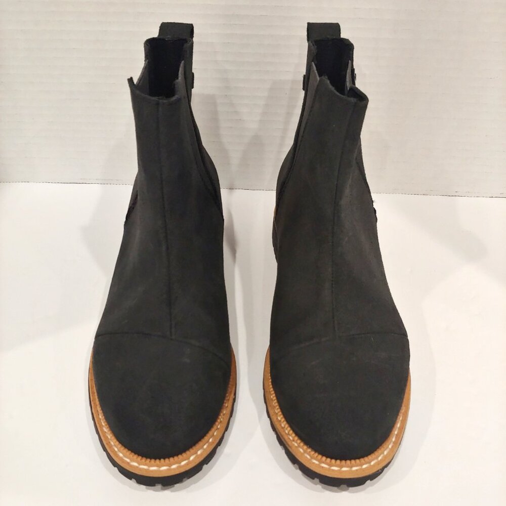 TOMS Black Suede Cleo Boots Women Size 5